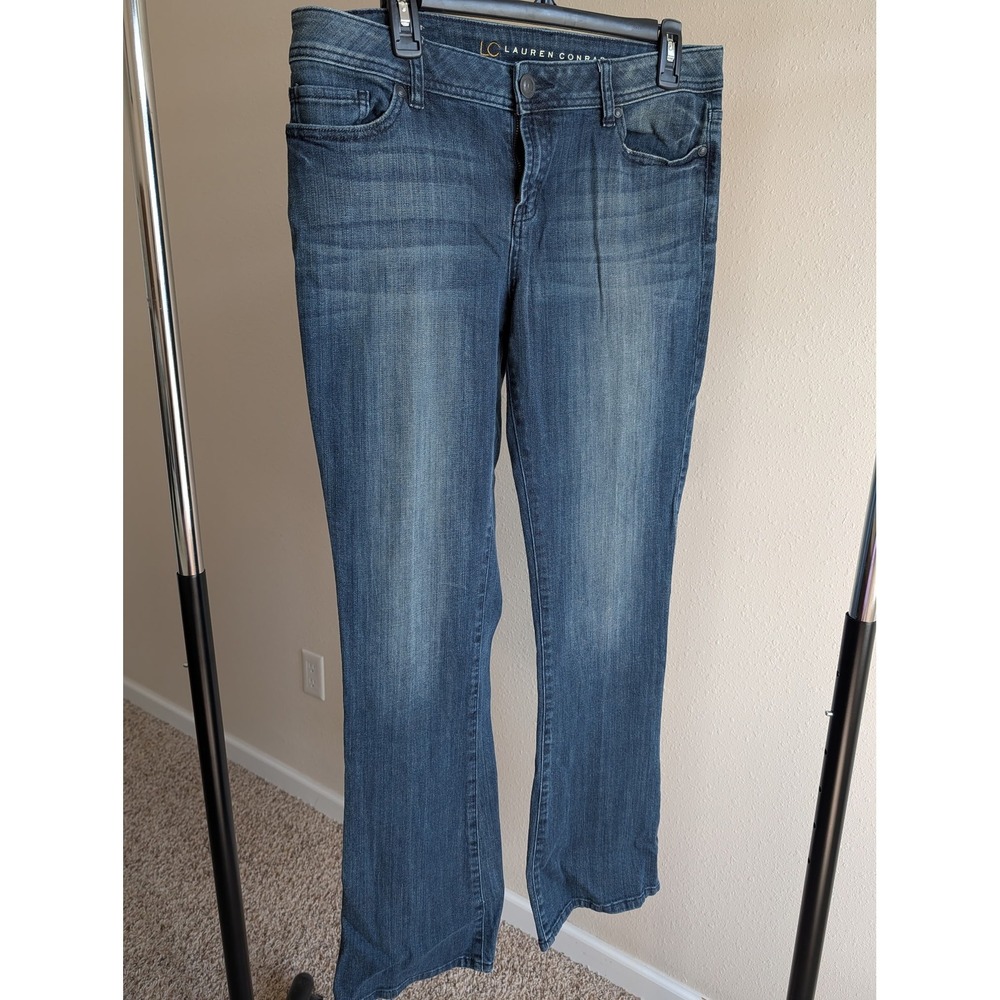 LC Lauren Conrad Womens Size 12 Medium Wash Mid Rise Bootcut Denim Jeans
